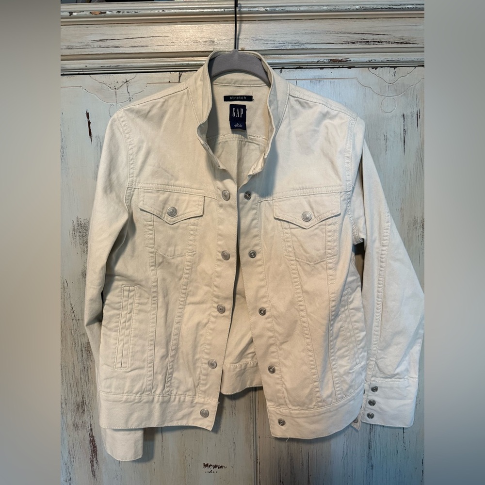 GAP Cream Jean Jacket Classic Style